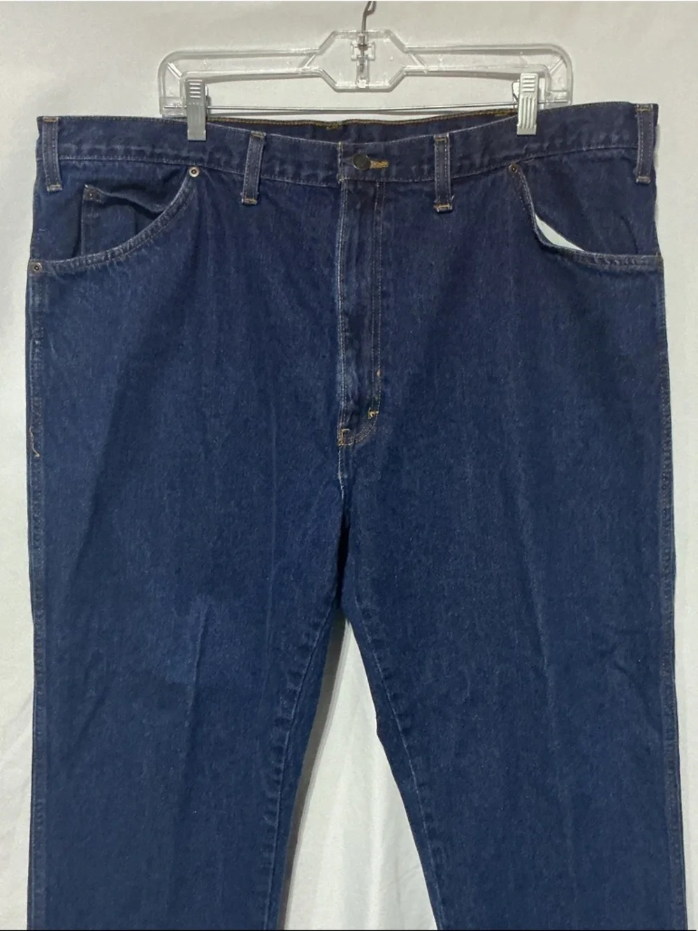 Dickies Mens Red Logo Patch Regular Fit Jeans Sz 44X30